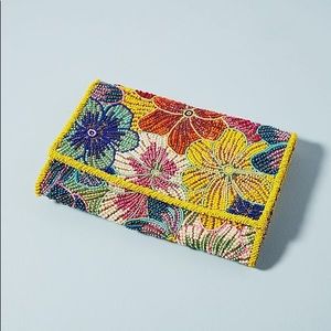 Anthropologie Beaded Clutch Bag